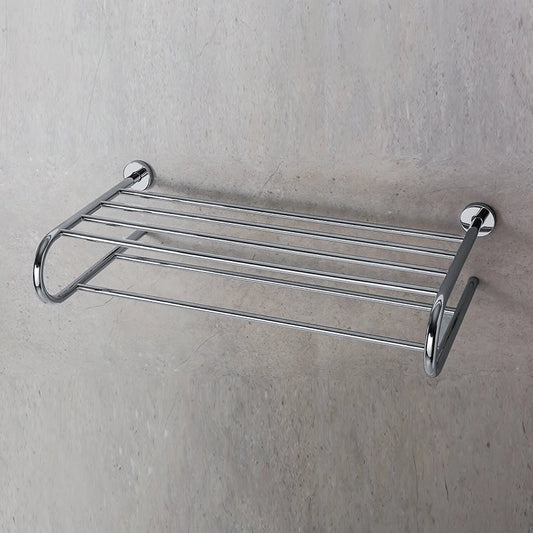 Colombo Basic Rack Portasciugamani multiplo Cromo in lucido montato a parete, vista del design e della finitura - Colombo...