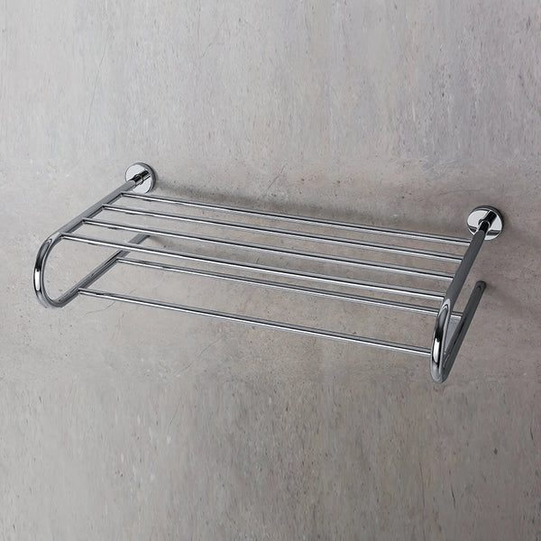 Colombo Basic Rack Portasciugamani multiplo Cromo in lucido montato a parete, vista del design e della finitura - Colombo...