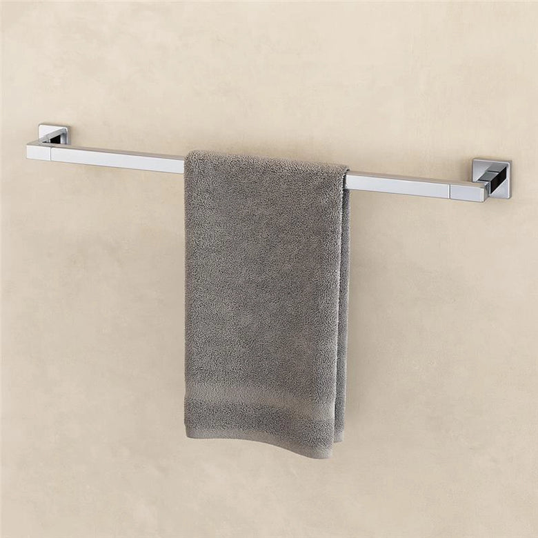 Colombo Basicq Portasciugamani 69 cm cromo in lucido montato a parete, vista del design e della finitura - Colombo Design