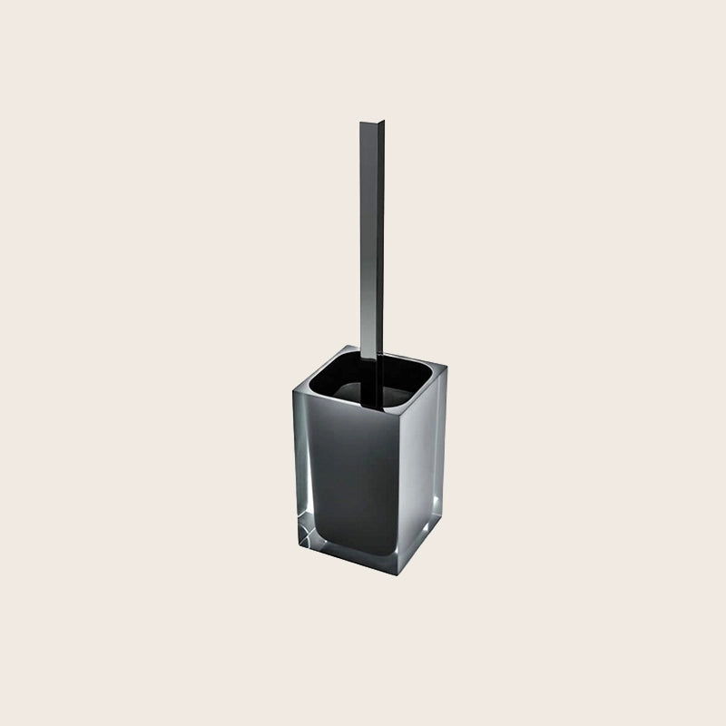 Colombo Cool Portascopino a pavimento In Resina icy Nero w4506