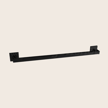 Colombo Design Basiq Portasciugamani 69,5 cm nero Opaco montato a parete, vista del design e della finitura