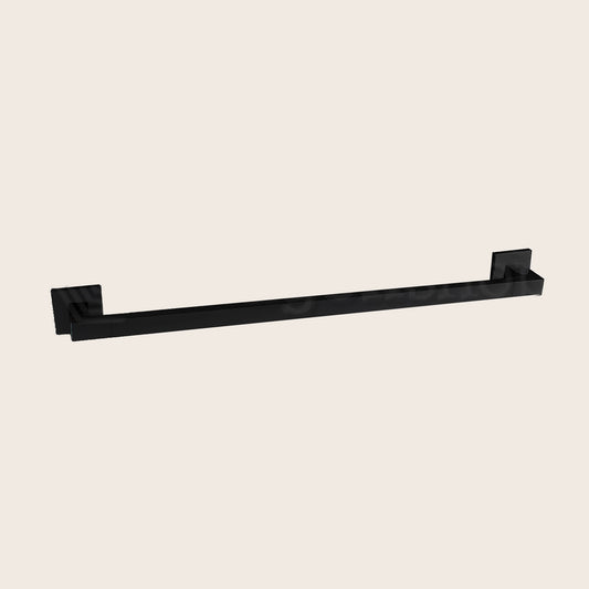 Colombo Design Basiq Portasciugamani 69,5 cm nero Opaco montato a parete, vista del design e della finitura