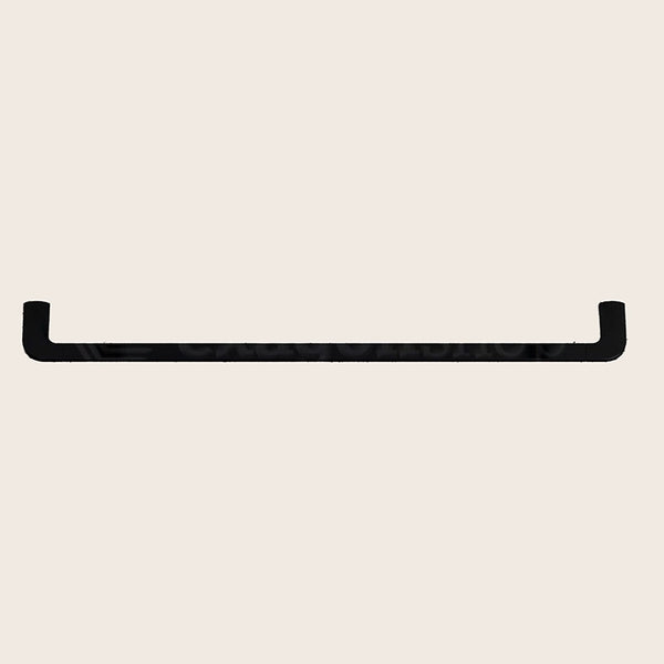 Colombo Design Trenta Portasciugamani 49,6 cm Nero Opaco montato a parete, vista del design e della finitura