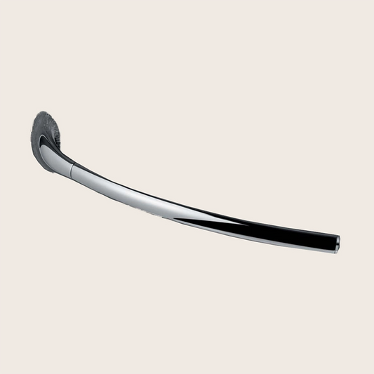 Colombo Link Portasciugamani 31 cm curvo cromo in lucido e cromato montato a parete, vista del design e della finitura...