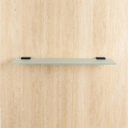 Colombo Look Mensola 60 cm in vetro Acidato supporti nero opaco B16160nm