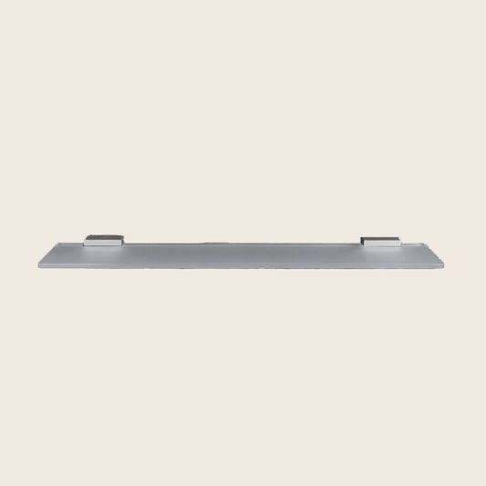 Colombo Look Mensola bagno 60 cm in Vetro cromo in vetro acidato e naturale installato in bagno moderno con ante in vetro...