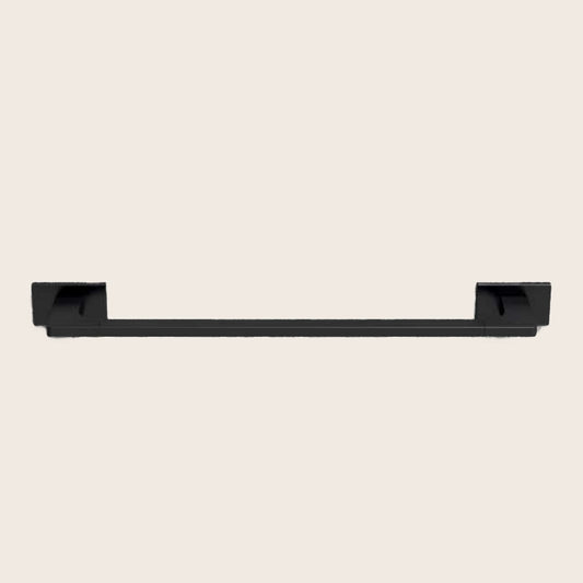 Colombo Look Portasciugamani 57 cm Nero Opaco b1610 montato a parete, vista del design e della finitura - Colombo Design