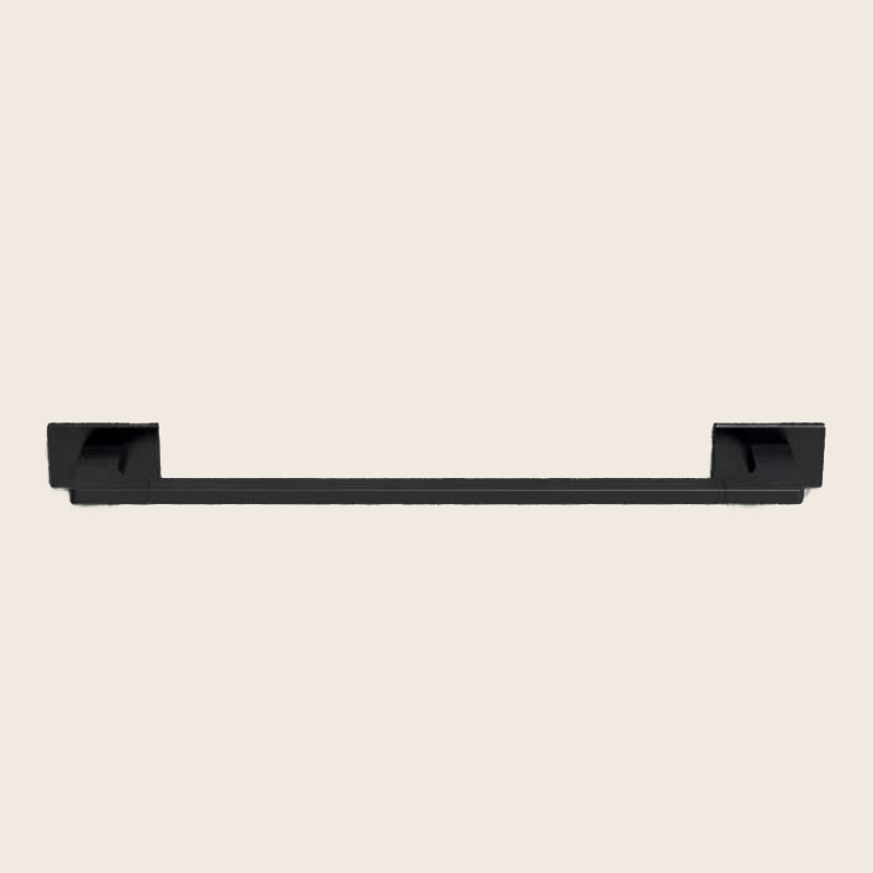 Colombo Look Portasciugamani 42 cm Nero Opaco b1609 montato a parete, vista del design e della finitura - Colombo Design