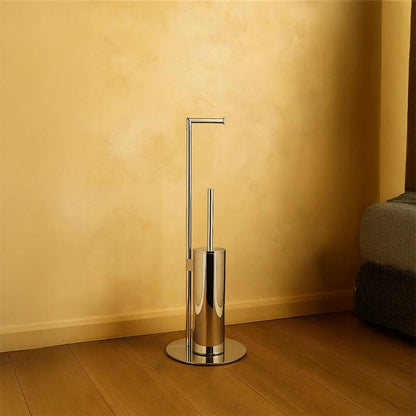 Colombo Mini B40180 piantana con portarotolo e portascopino cromo