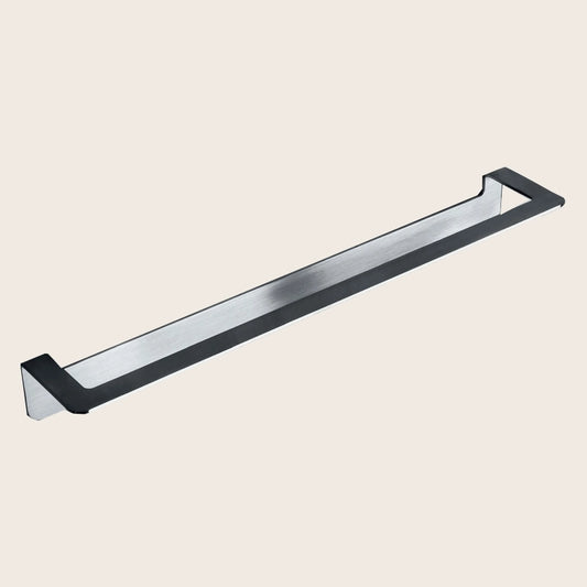 Colombo Over portasciugamani 60 cm adesivo in acciaio Inox Satinato montato a parete, vista del design e della finitura...