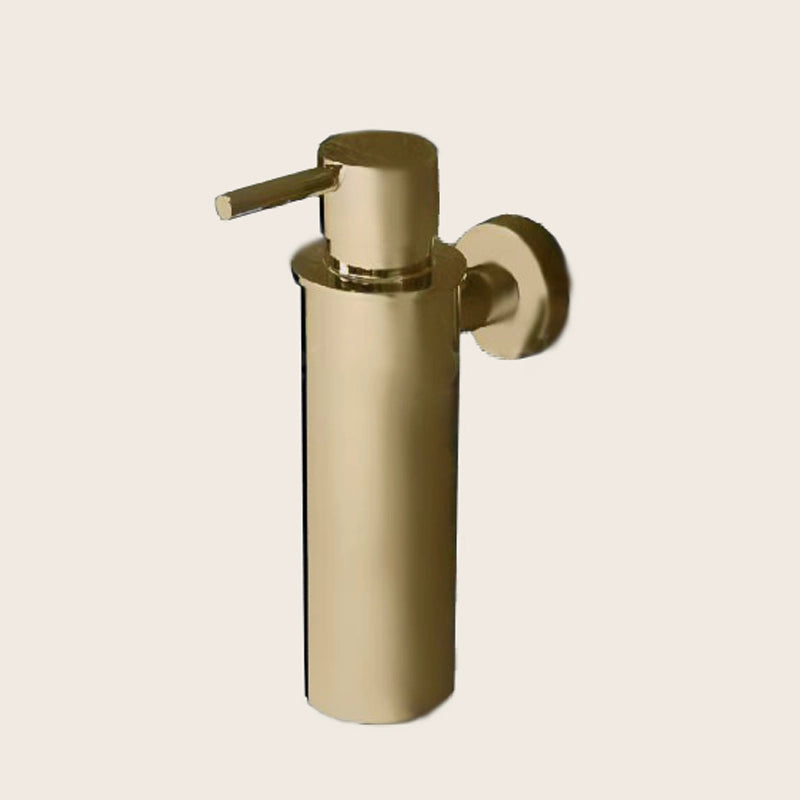 Colombo Plus Dispenser a Parete Oro mat Oromat montato a parete, vista del design e della finitura - Colombo Design
