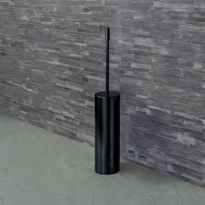 Colombo Plus Porta Scopino Da Appoggio nero Opaco montato a parete, vista del design e della finitura - Colombo Design