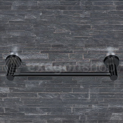 Colombo Plus Portasciugamani 33 cm Nero Opaco montato a parete, vista del design e della finitura - Colombo Design