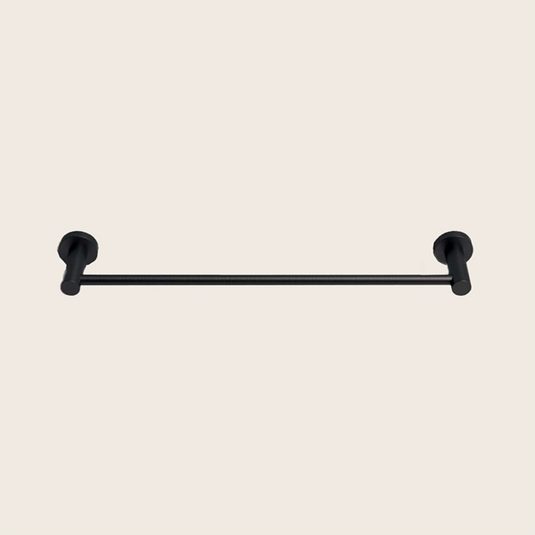 Colombo Plus Portasciugamani 48 cm Nero Opaco w4910 montato a parete, vista del design e della finitura - Colombo Design