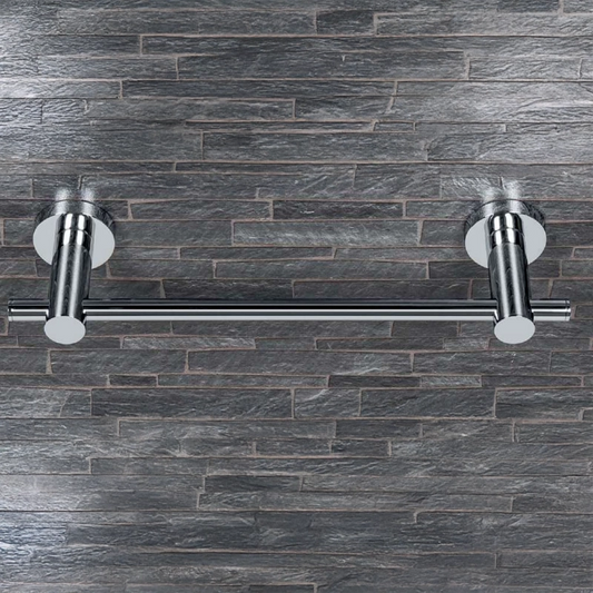 Colombo Plus Portasciugamani 63,5 cm regolabilie cromo in ottone e lucido montato a parete, vista del design e della...