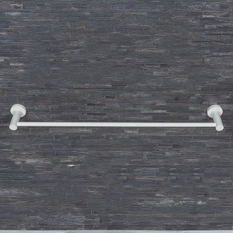Colombo Plus Portasciugamani 63 cm a muro Bianco Opaco montato a parete, vista del design e della finitura - Colombo Design