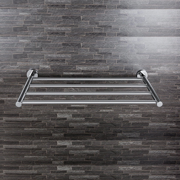 Colombo Plus Rack portasciugamani 49,5 cm Cromo montato a parete, vista del design e della finitura - Colombo Design