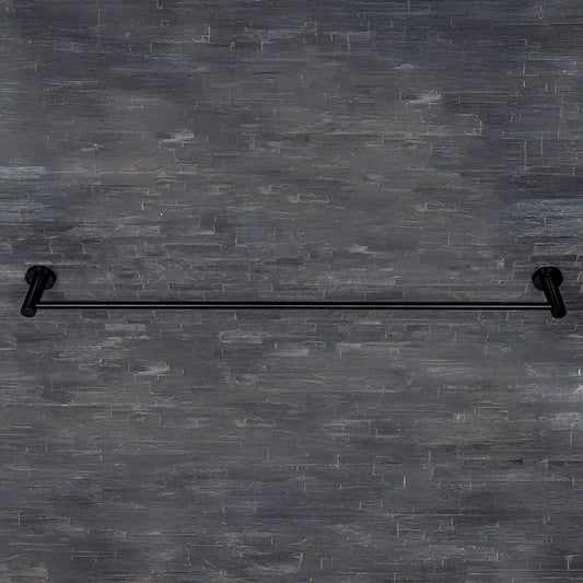 Colombo Plus portasciugamani 83 cm a muro Nero Opaco montato a parete, vista del design e della finitura - Colombo Design