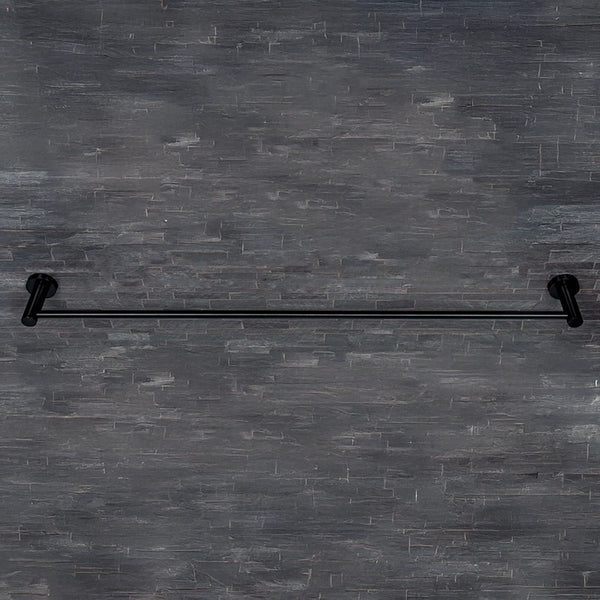 Colombo Plus portasciugamani 83 cm a muro Nero Opaco montato a parete, vista del design e della finitura - Colombo Design