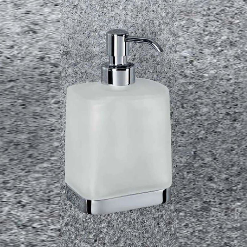 Colombo Time w4280 Dispenser spandisapone liquido da Parete in vetro acidato e naturale montato a parete, vista del...