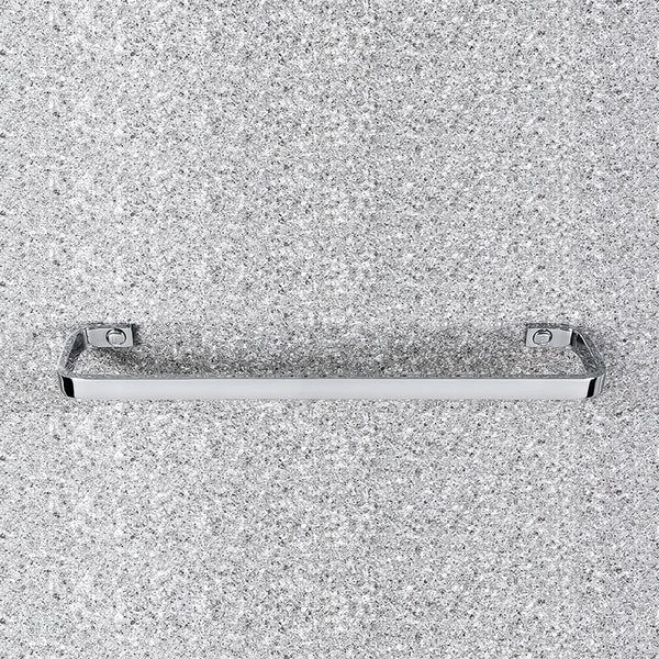 Colombo Time portasciugamani 60 cm Cromo in naturale montato a parete, vista del design e della finitura - Colombo Design