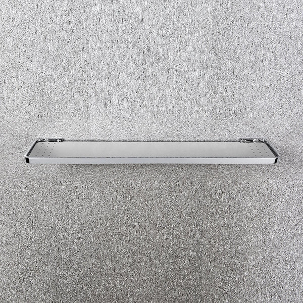 Colombo Time mensola bagno in Acciaio Inox Cromo w4216 installato in bagno moderno con ante in vetro temperato - Colombo...