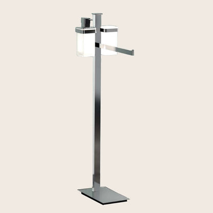 Colombo Units B9111 Piantana portasciugamani con dispenser e portaspazzolini cromo