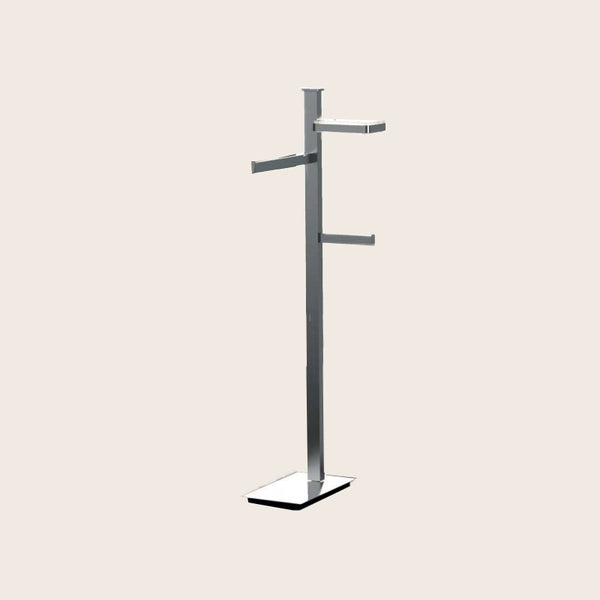 Colombo Units B9113d Piantana portasciugamani con portasapone e portarotolo destro cromo