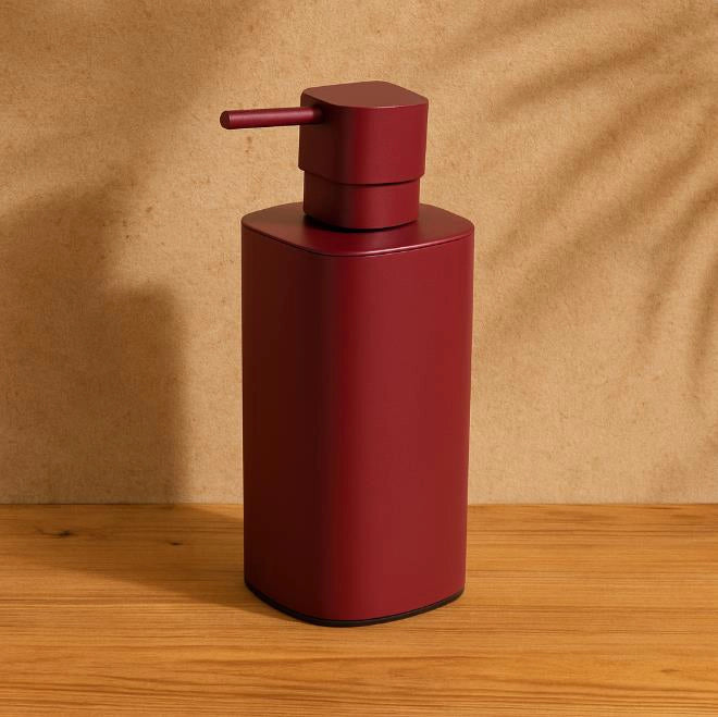 Colombo design Trenta Dispenser Spandisapone da Appoggio montato a parete, vista del design e della finitura