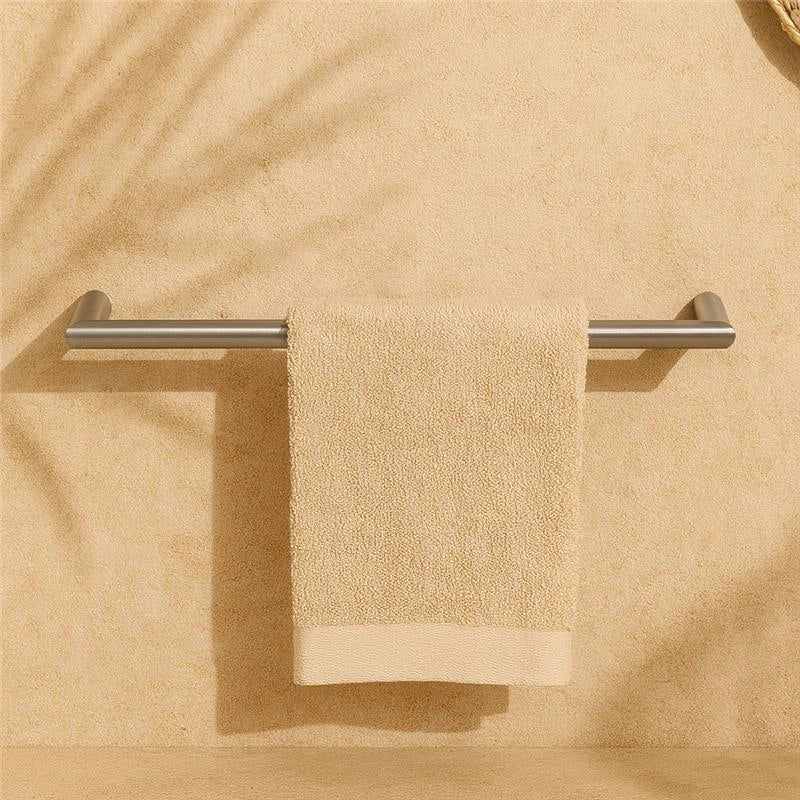 Colombo mini portasciugamani 30 cm a muro stainless steel Zirconium Ss Hps in acciaio inox montato a parete, vista del...