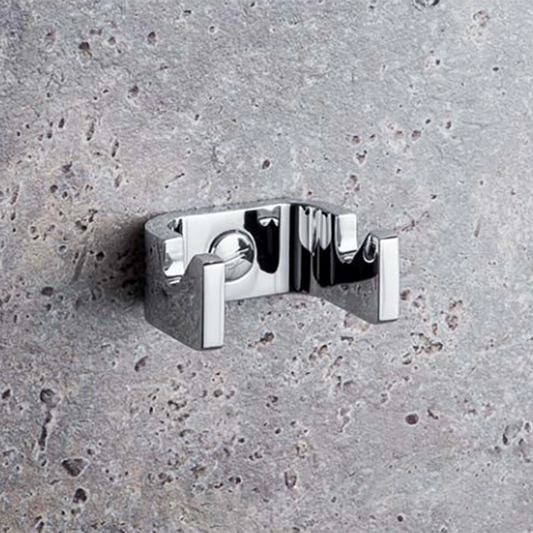 Colombo gancio porta tergivetro a parete cromo b9639 in lucido installato in bagno moderno con ante in vetro temperato...