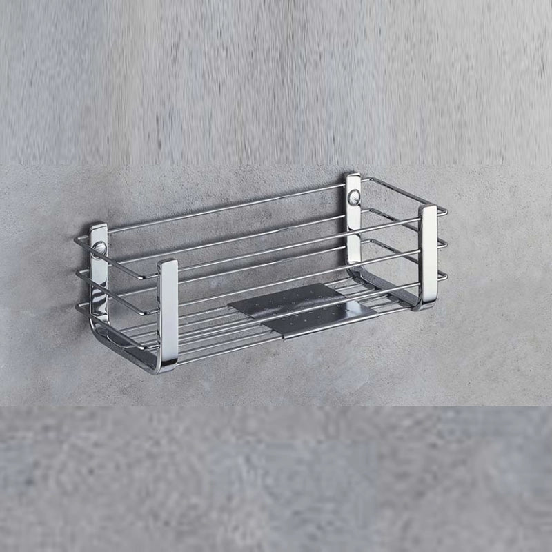 Colombo griglia Angolare Vasca Doccia con Ripiano Inox Cromo in acciaio inox e lucido installato in bagno moderno con...