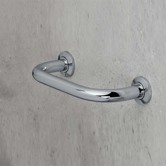 Colombo maniglia 30 cm di sicurezza vasca cromo b9720 montato a parete, vista del design e della finitura - Colombo Design