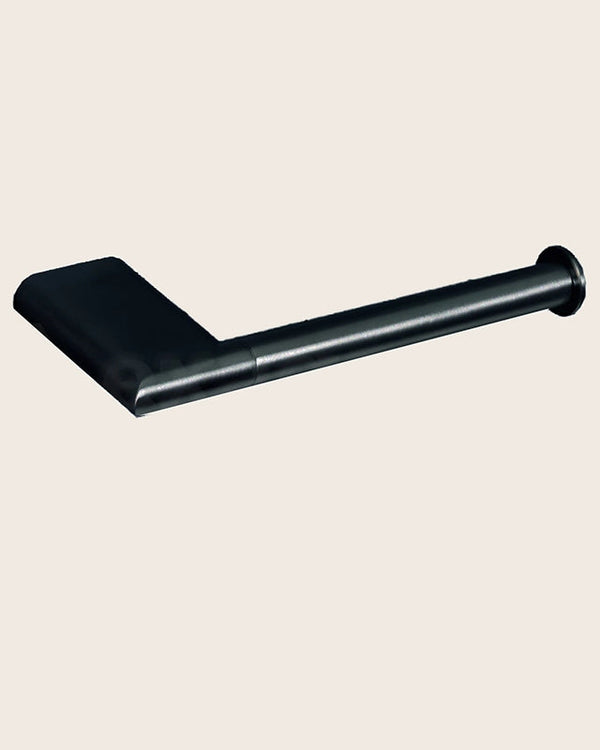 Colombo mini porta rotolo destro nero opaco b4008dnm montato a parete, vista del design e della finitura - Exagonshop