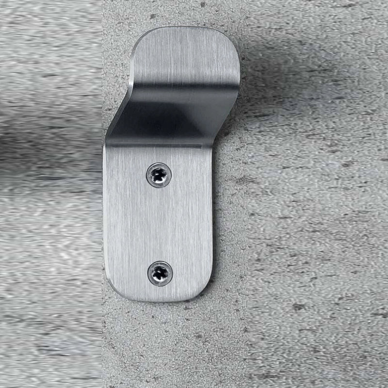 Colombo over appendino acciaio inox satinato bgm17v montato a parete, vista del design e della finitura - Colombo Design