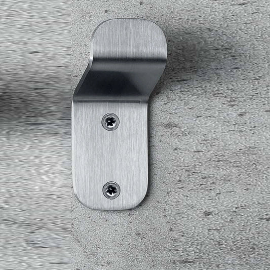 Colombo over appendino acciaio inox satinato bgm17v montato a parete, vista del design e della finitura - Colombo Design