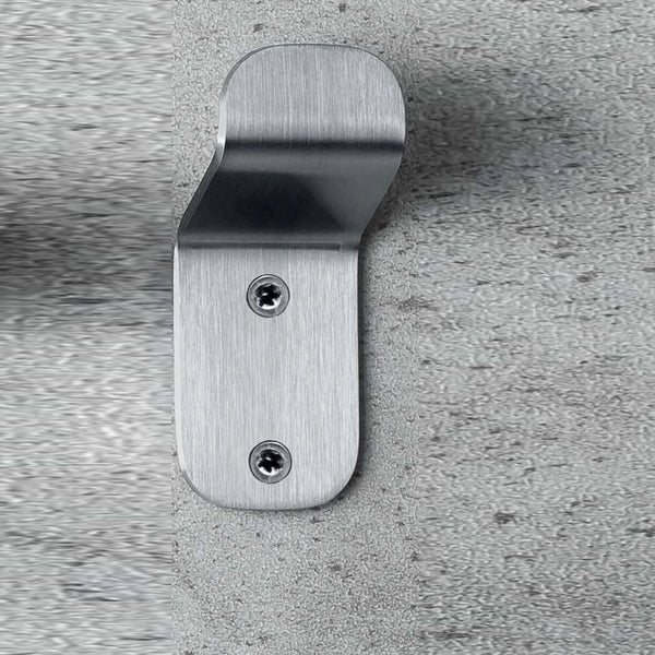 Colombo over appendino acciaio inox satinato bgm17v montato a parete, vista del design e della finitura - Colombo Design
