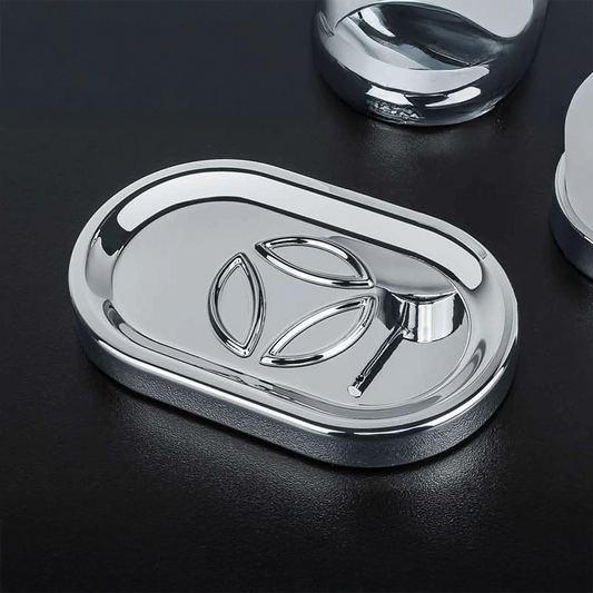Colombo road porta sapone da appoggio cromo b80400cr montato a parete, vista del design e della finitura - Colombo Design