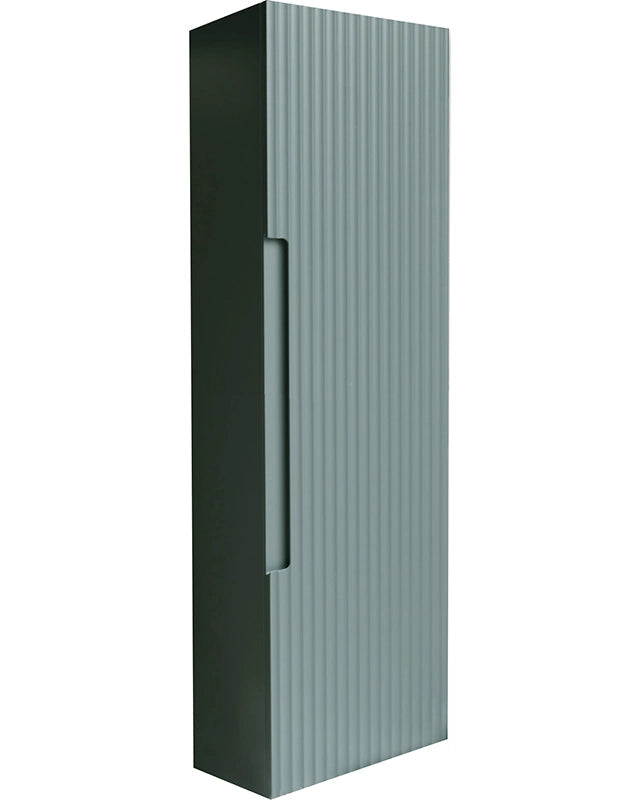 Colonna bagno 120x34 Mango muschio reversibile Musk ambientato in bagno moderno con specchio e accessori - Exagonshop
