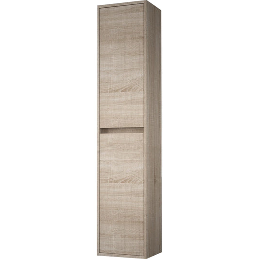 Colonna bagno 140x30 Rovere due ante ammortizzate Rigo