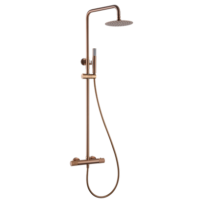 Colonna doccia Melin termostatica oro rosa spazzolato