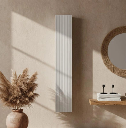 Colonna sospesa Bianco Opaco 26x150 Urbino Cannettata con un Anta destra