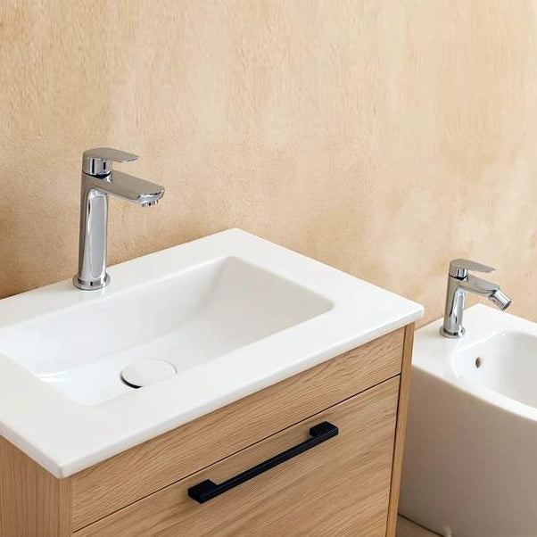 Coppia miscelatori Totem lavabo e bidet cromo