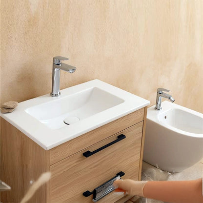 Coppia miscelatori Totem lavabo e bidet cromo