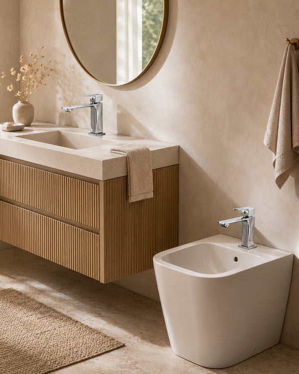 Coppia rubinetti lavabo e bidet cromo Ten