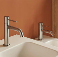 Coppia rubinetti lavabo e bidet senza scarico cromo Memo