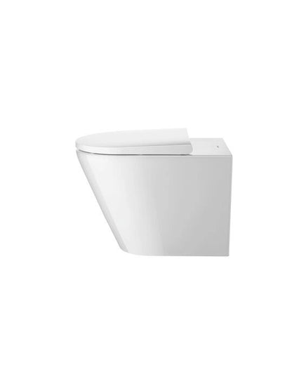 Duravit D-NEO Coppia sanitari a pavimento filo muro senza brida bianco opaco