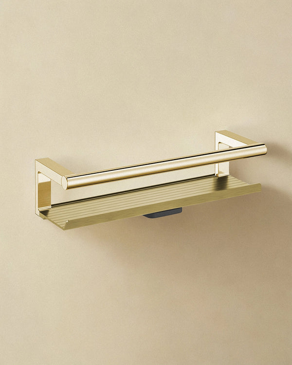 Cosmic ARCHITECT sp Portasapone doccia con tergivetro Oro Lucido PVD WJC235A0048004
