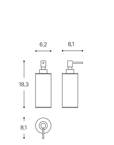 Cosmic Architect SP Dispenser da appoggio rame spazzolato WJC205A0004054