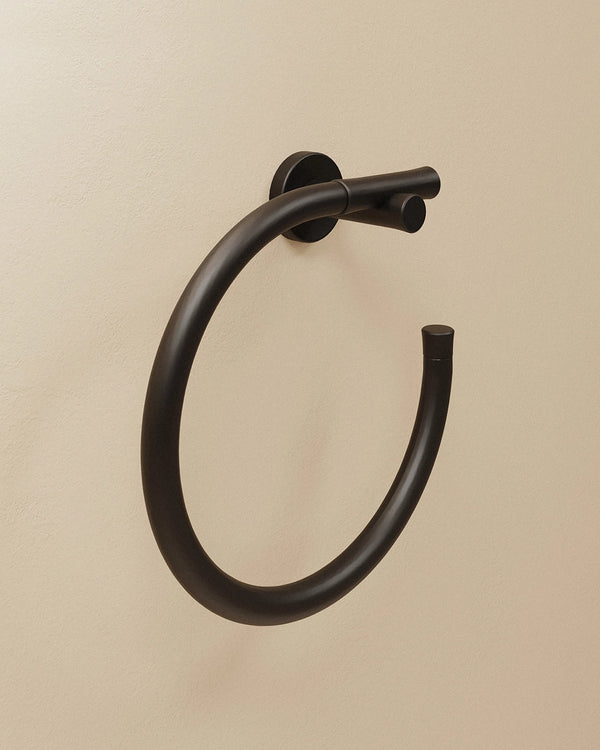 Cosmic Eda Portasalviette ad anello nero opaco WJP056A2005036